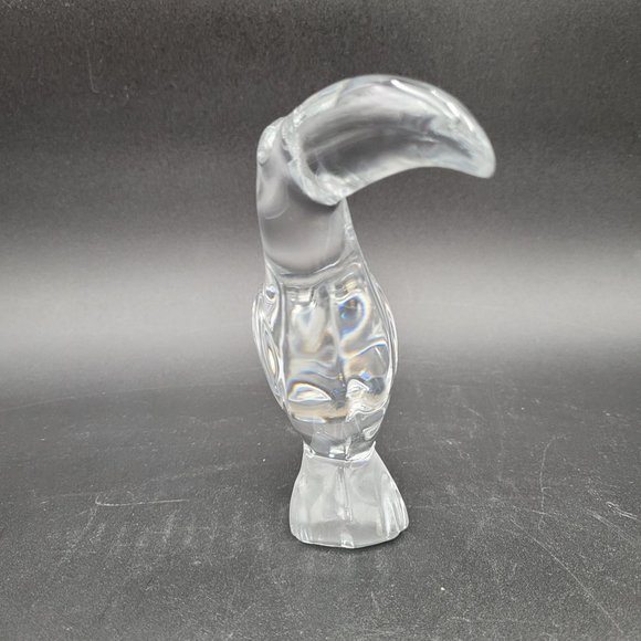 Baccarat Fine Crystal France Toucan Figurine Figure Sculpture No Box Singed - Picture 11 of 11